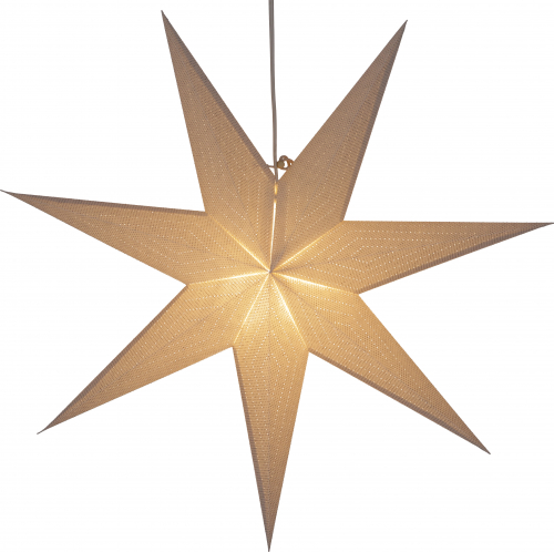 Foldable advent illuminated paper star, poinsettia 60 cm - Sidonie