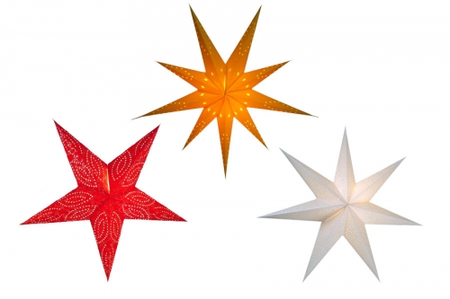 Unicoloured Paper Stars