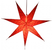 Foldable advent illuminated paper star, Christmas star 60 cm - Ik..