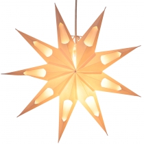 Foldable advent illuminated paper star, Christmas star 40 cm - Aq..