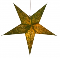 Foldable advent illuminated paper star, poinsettia 60 cm - Perseu..