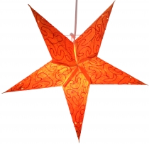 Foldable advent illuminated paper star, Christmas star 40 cm - Me..
