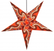 Foldable advent illuminated paper star, Christmas star 60 cm - Go..
