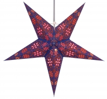 Foldable advent illuminated paper star, Christmas star 60 cm - An..
