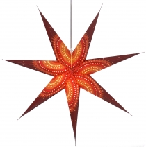 Foldable advent illuminated paper star, Christmas star 80 cm - He..