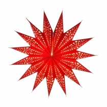 Foldable advent illuminated paper star, Christmas star 40 cm - Ar..