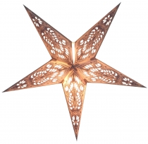 Foldable Advent illuminated paper star, poinsettia 40 cm - Menor ..