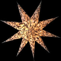 Foldable advent illuminated paper star, Christmas star Centaurus