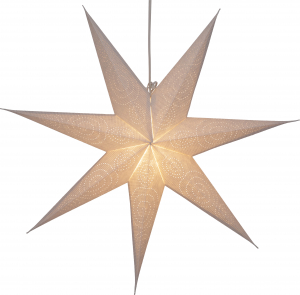 Foldable advent illuminated paper star, Christmas star 60 cm - Suriname