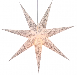 Foldable advent illuminated paper star, Christmas star 60 cm - Nubia
