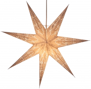 Foldable advent illuminated paper star, Christmas star 60 cm - Osiris white