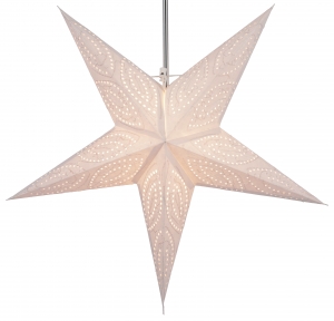 Foldable advent illuminated paper star, poinsettia 60 cm - Mercury nature