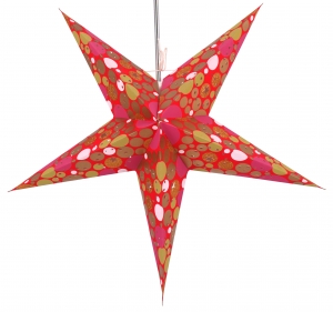 Foldable advent illuminated paper star, Christmas star 60 cm - Balloo