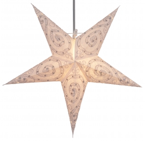 Foldable advent illuminated paper star, Christmas star 60 cm - Manolis