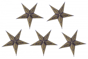 5 pcs. Paper ministers for fairy lights, 20 cm, foldable, set of 5` - design 15